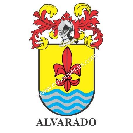 alvarado surname|alvarado family crest.